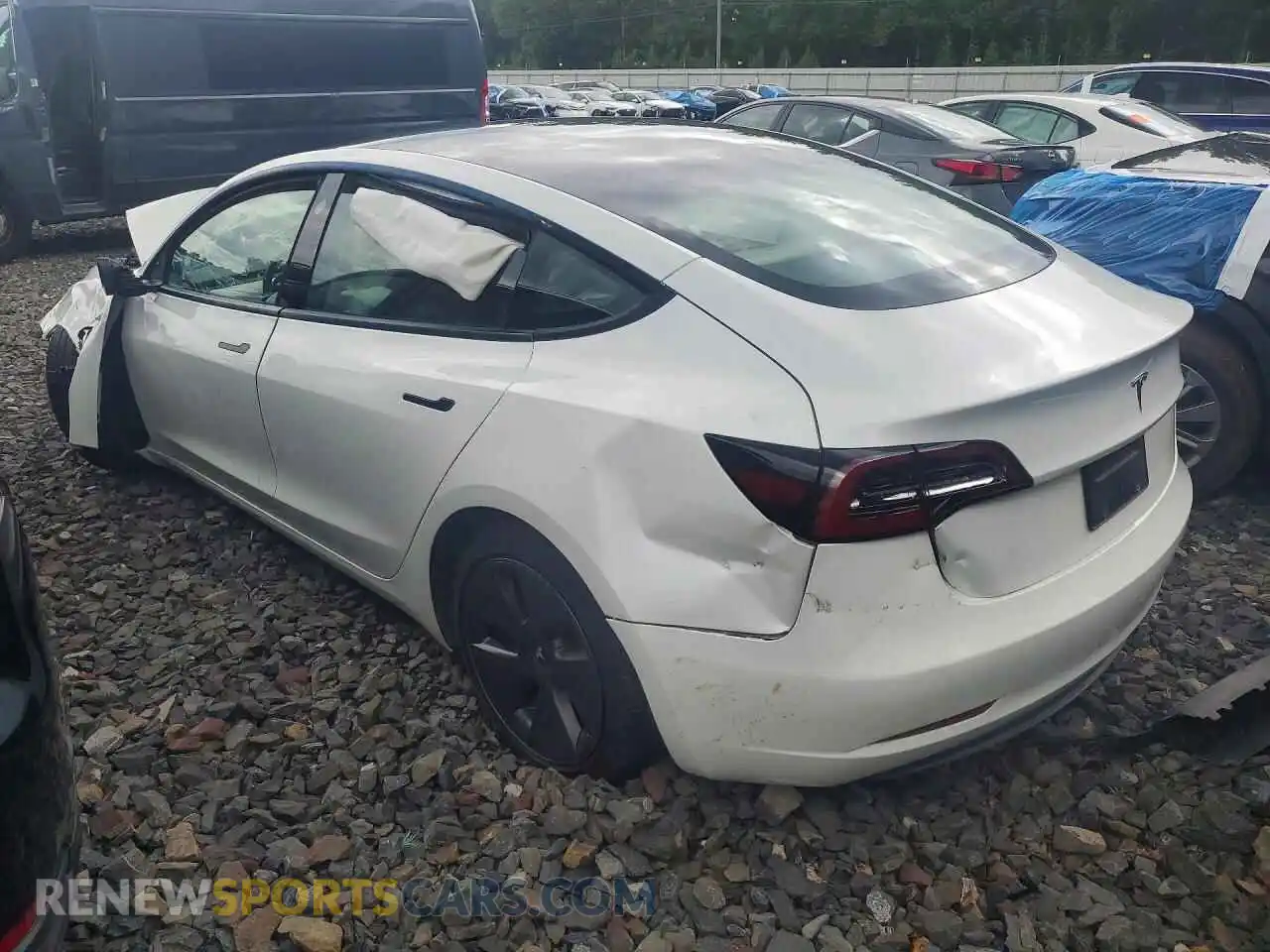 2 Photograph of a damaged car 5YJ3E1EA4PF553977 TESLA MODEL 3 2023