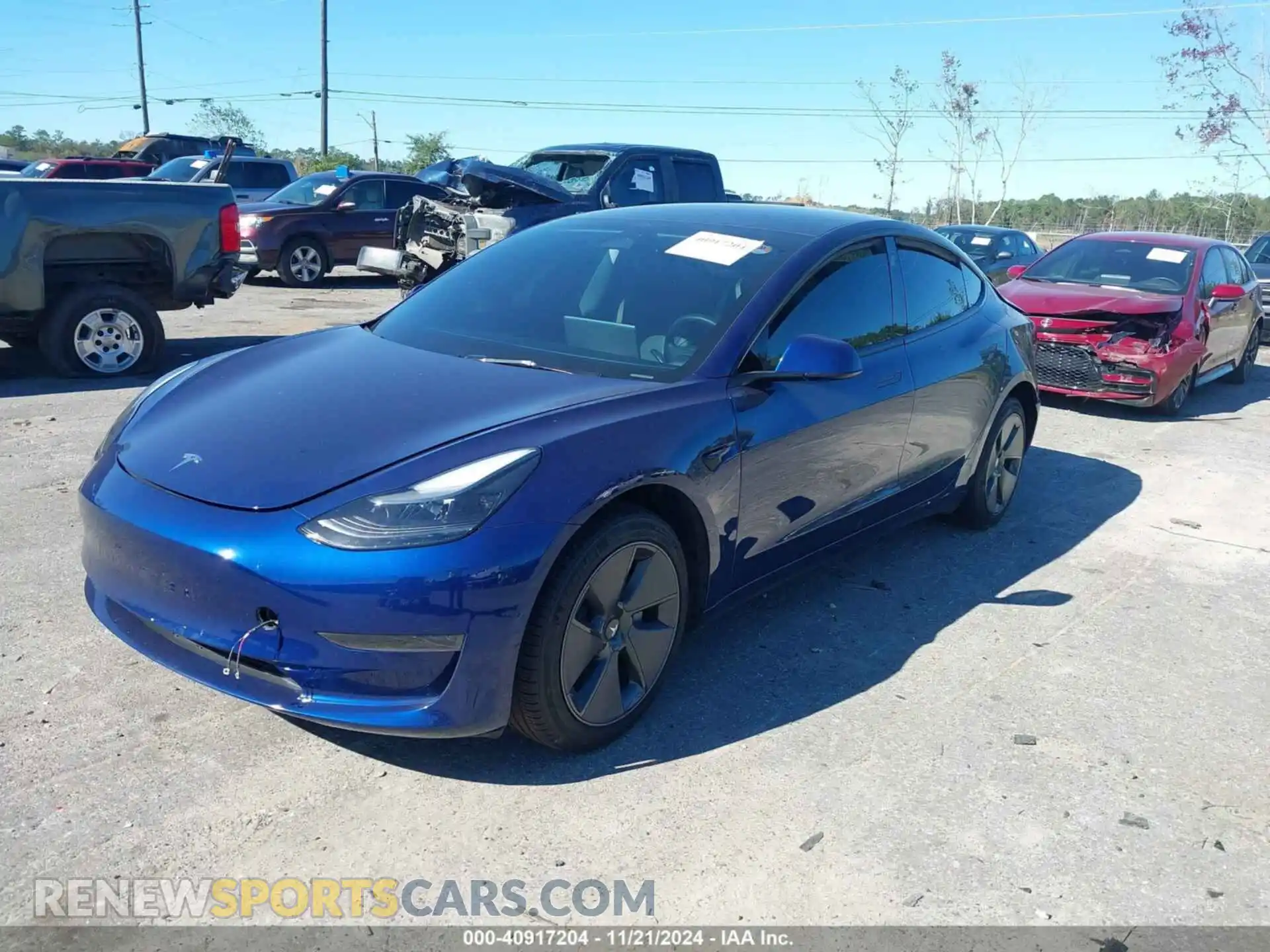 2 Photograph of a damaged car 5YJ3E1EA4PF598255 TESLA MODEL 3 2023