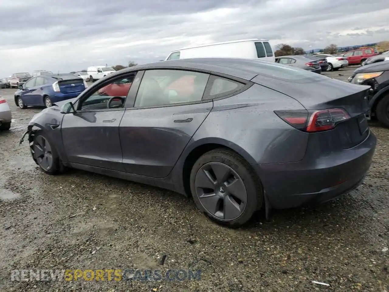 2 Photograph of a damaged car 5YJ3E1EA4PF612350 TESLA MODEL 3 2023