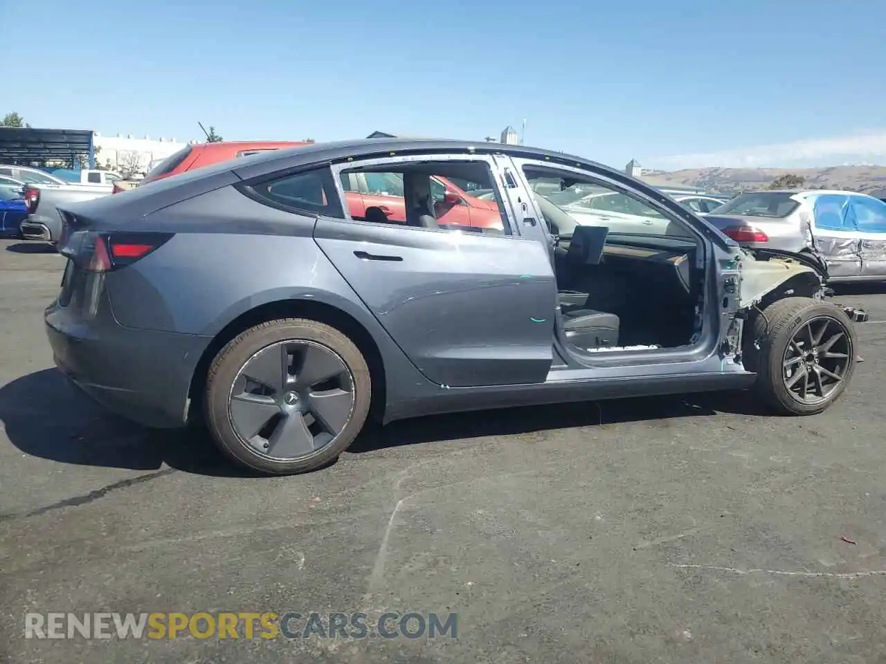 3 Photograph of a damaged car 5YJ3E1EA4PF616821 TESLA MODEL 3 2023