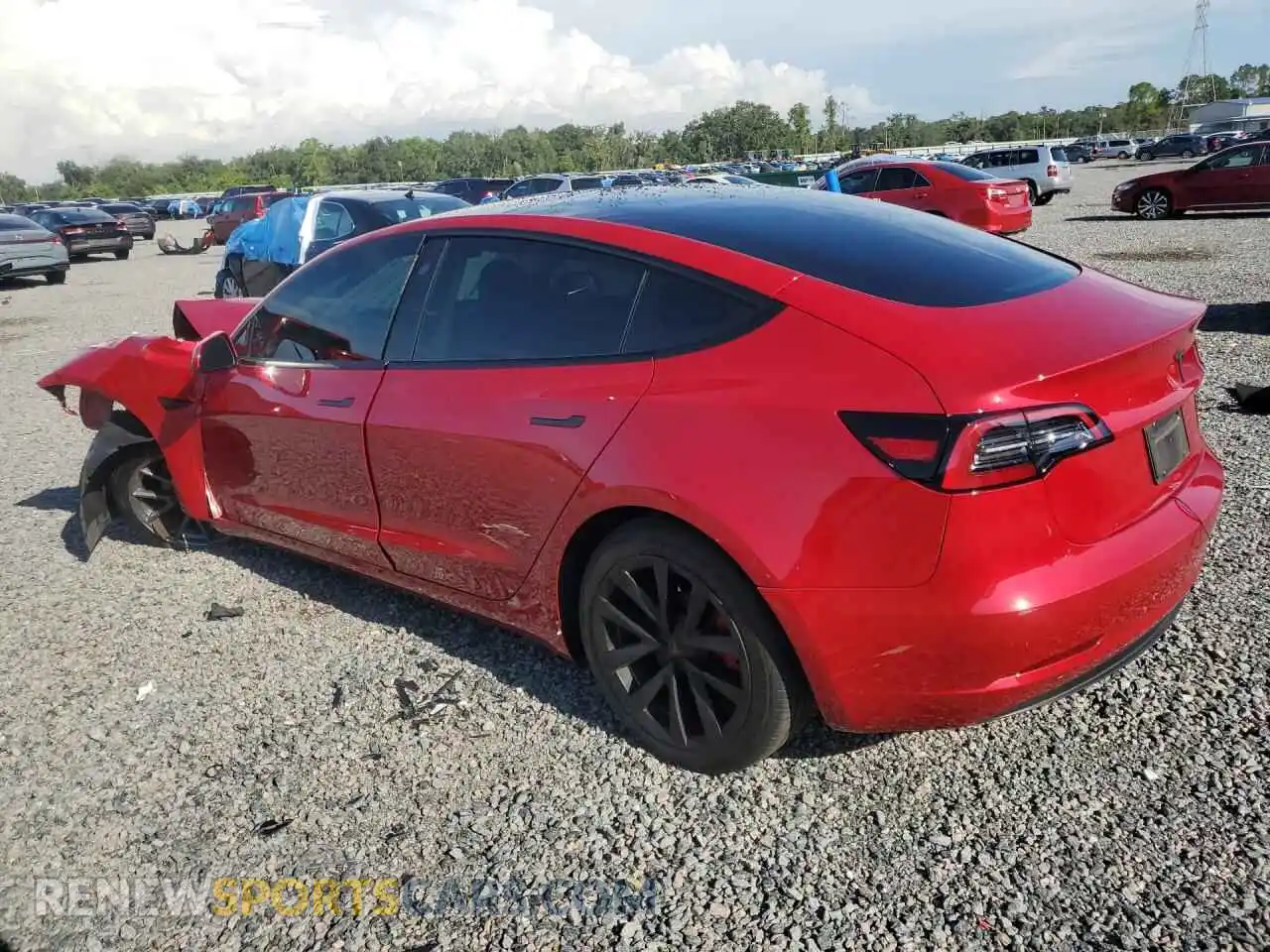 2 Фотография поврежденного автомобиля 5YJ3E1EA4PF661077 TESLA MODEL 3 2023