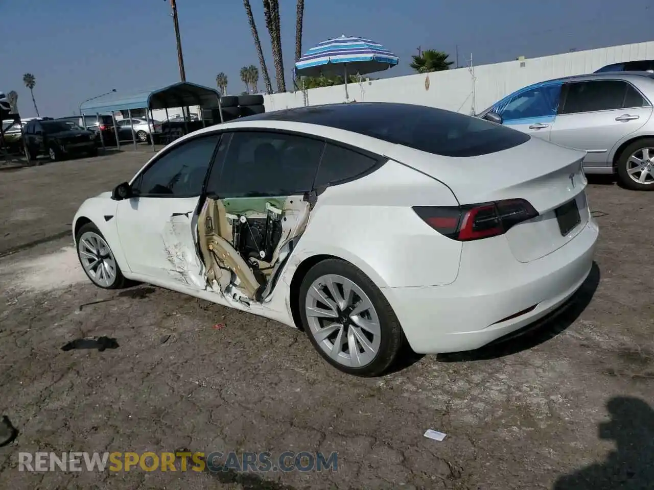 2 Photograph of a damaged car 5YJ3E1EA5PF422654 TESLA MODEL 3 2023