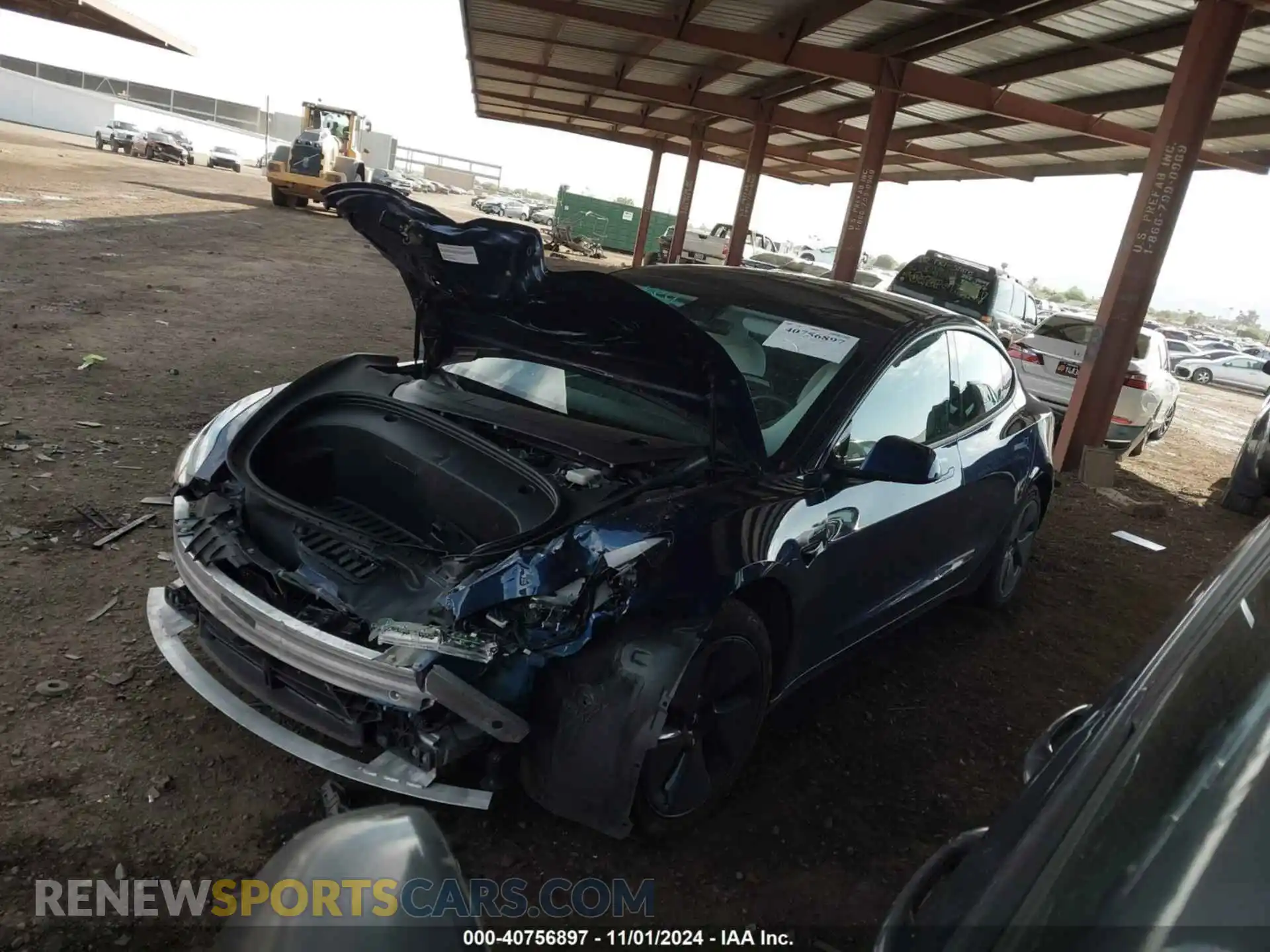 2 Photograph of a damaged car 5YJ3E1EA5PF450549 TESLA MODEL 3 2023