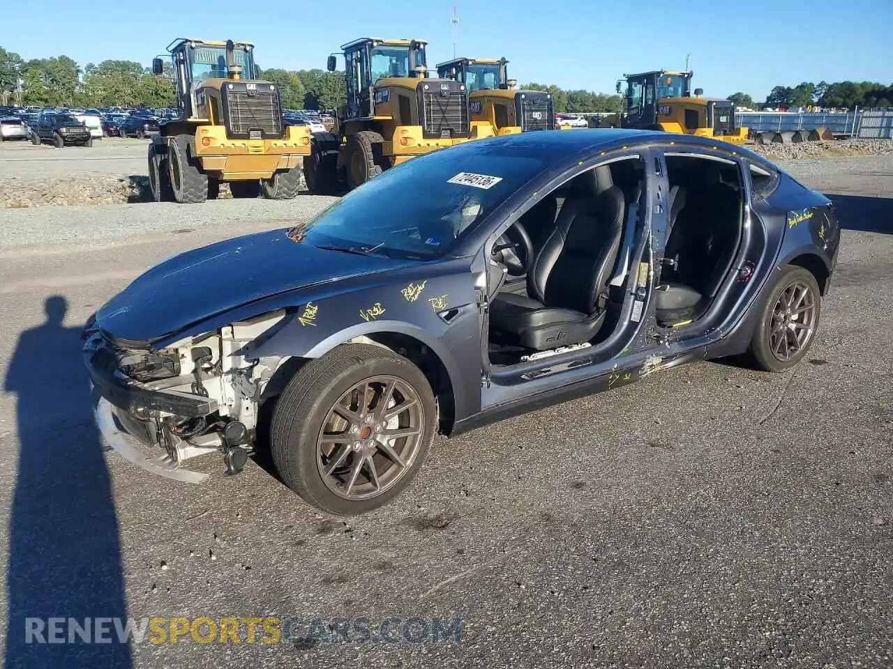 1 Photograph of a damaged car 5YJ3E1EA5PF497449 TESLA MODEL 3 2023