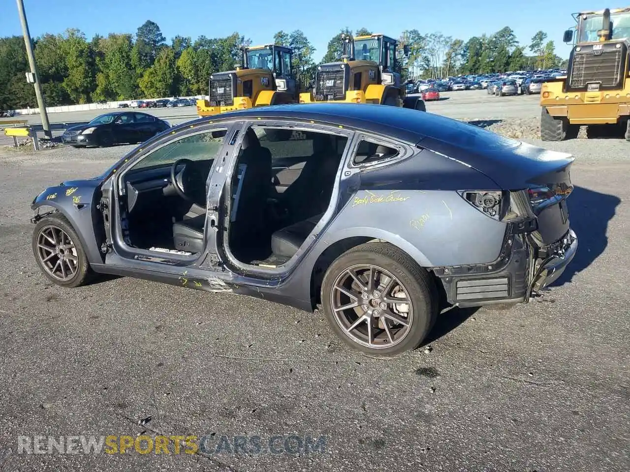 2 Photograph of a damaged car 5YJ3E1EA5PF497449 TESLA MODEL 3 2023
