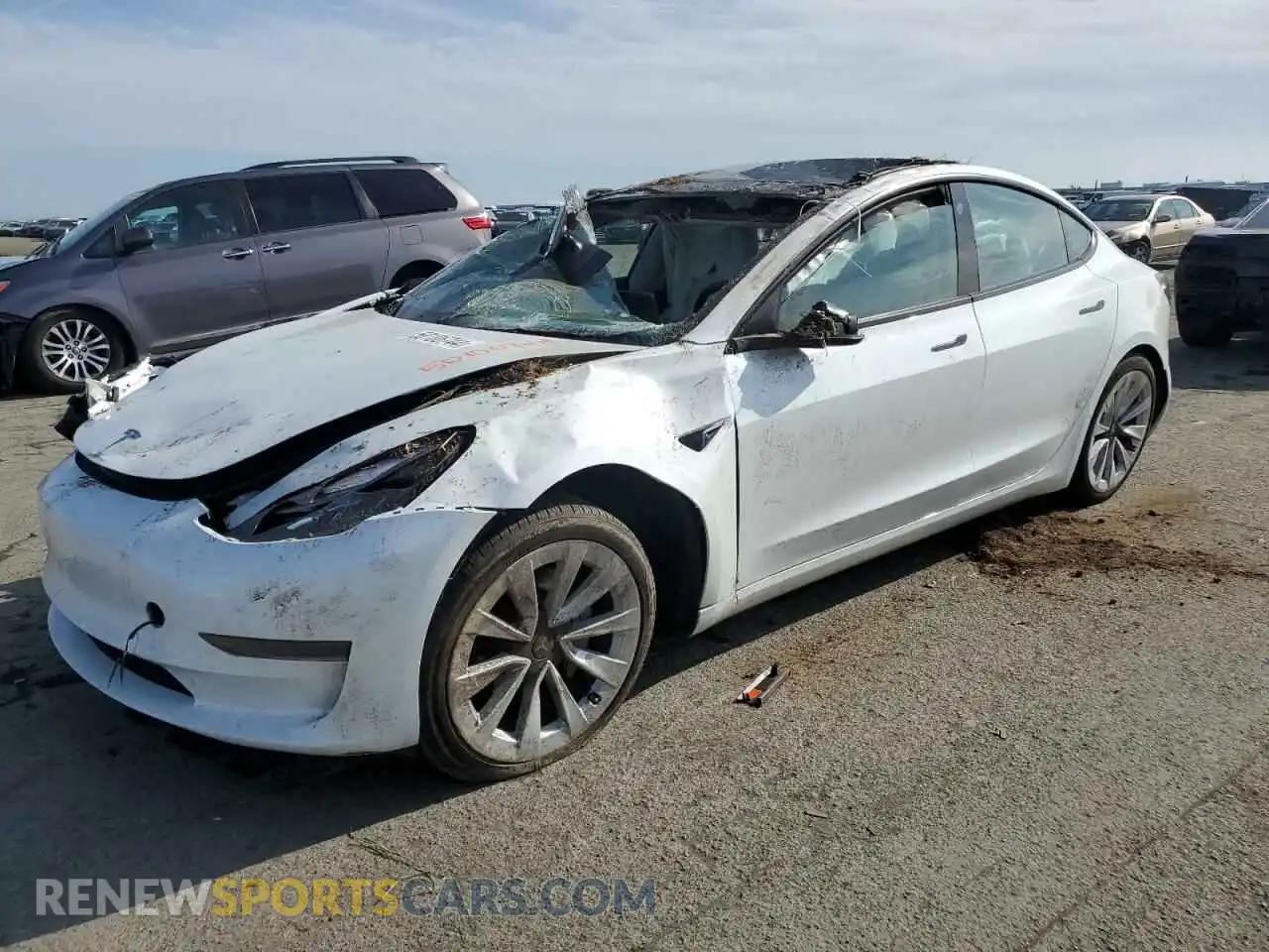 1 Photograph of a damaged car 5YJ3E1EA5PF497788 TESLA MODEL 3 2023