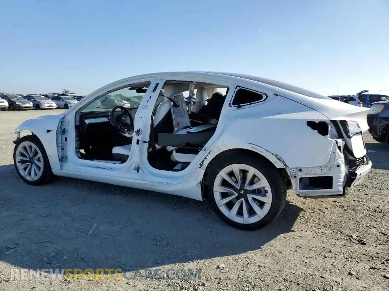 2 Photograph of a damaged car 5YJ3E1EA5PF506182 TESLA MODEL 3 2023