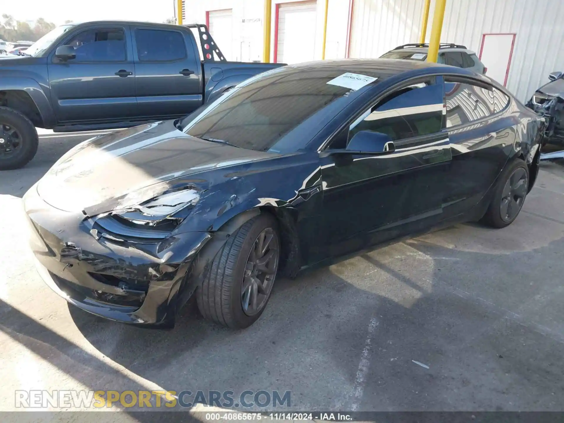 2 Photograph of a damaged car 5YJ3E1EA5PF571243 TESLA MODEL 3 2023
