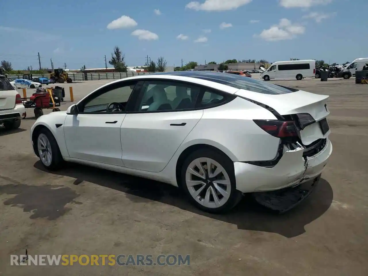 2 Photograph of a damaged car 5YJ3E1EA5PF580945 TESLA MODEL 3 2023