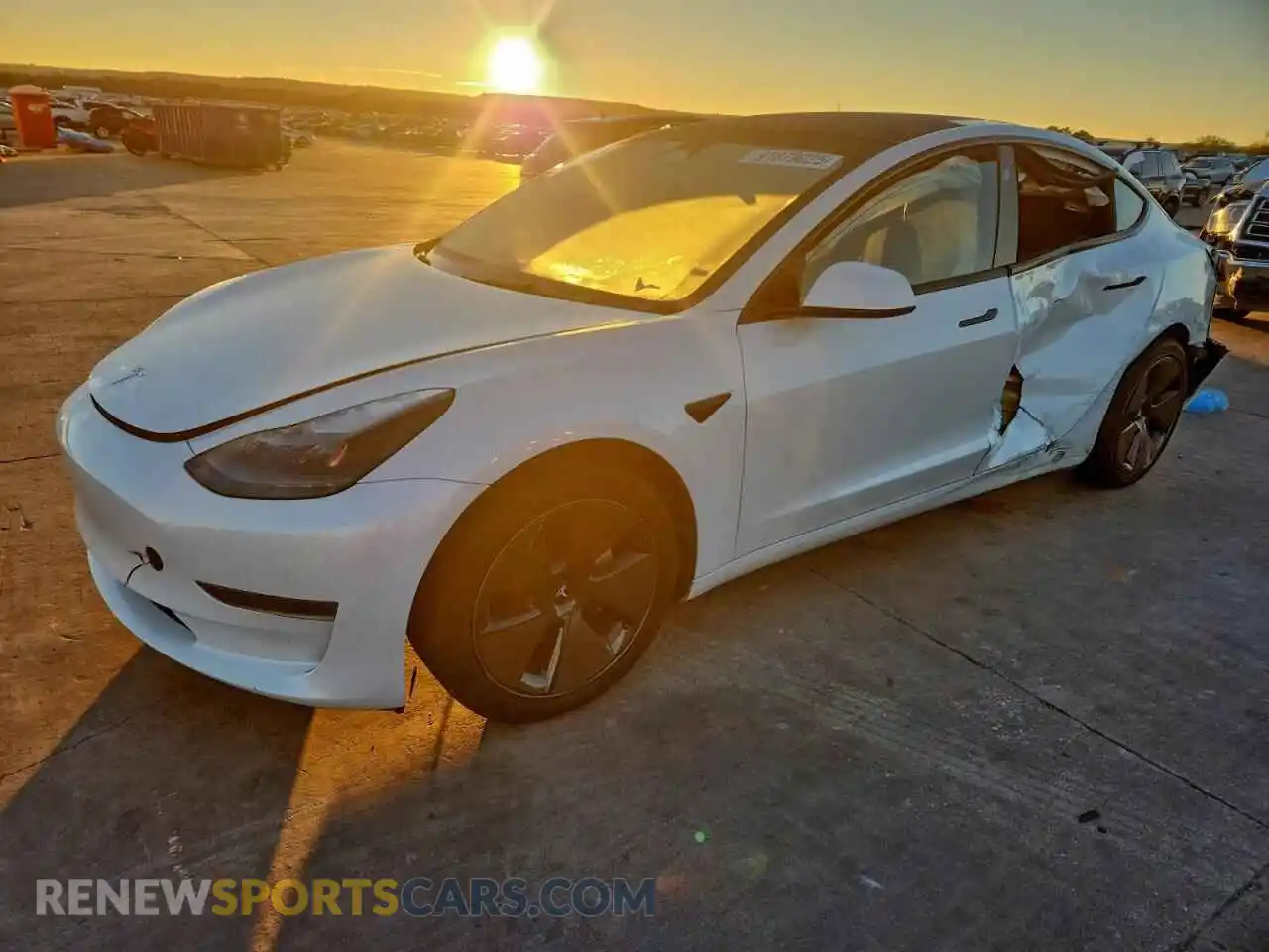 1 Photograph of a damaged car 5YJ3E1EA5PF596756 TESLA MODEL 3 2023