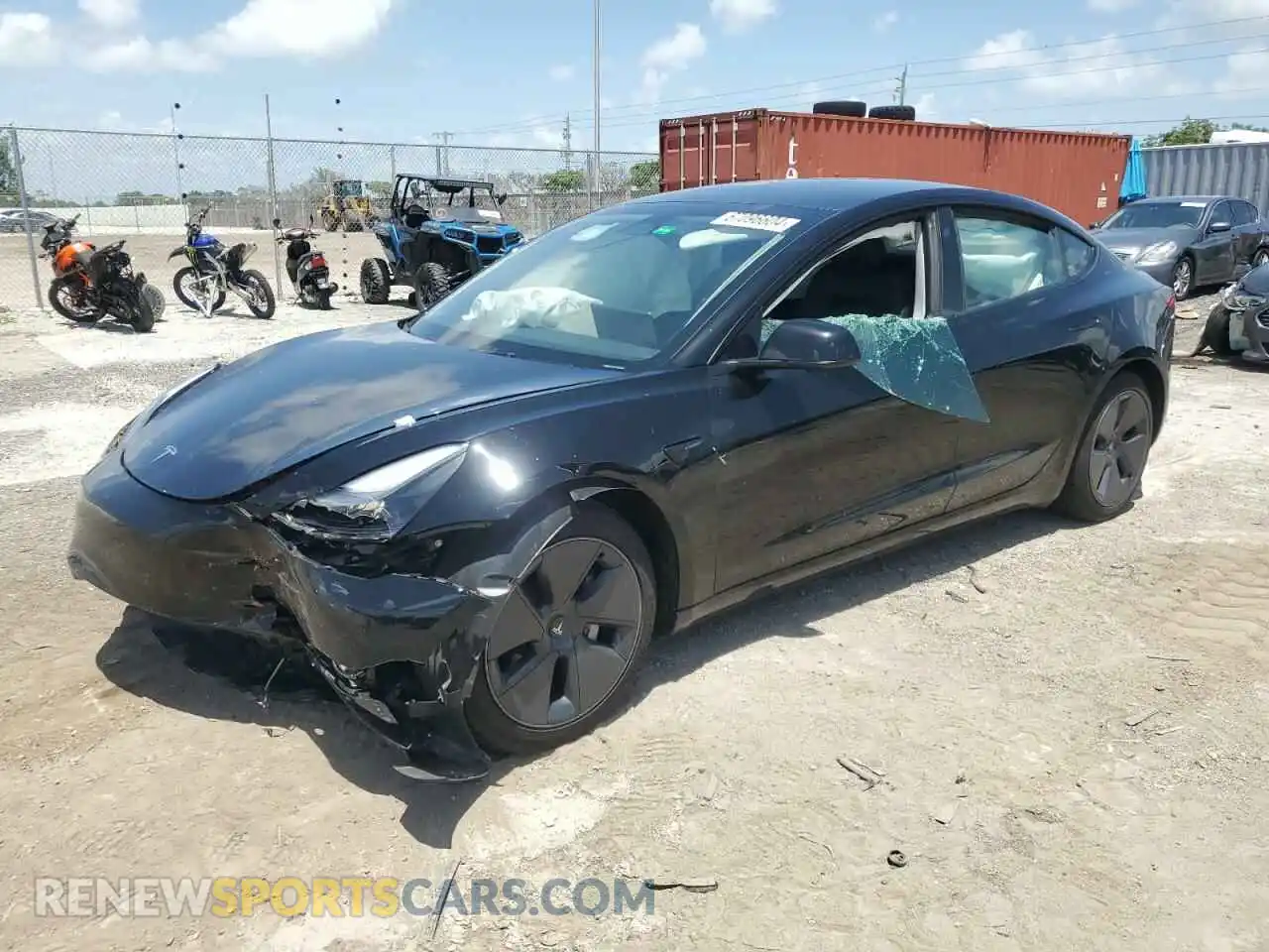 1 Photograph of a damaged car 5YJ3E1EA5PF598121 TESLA MODEL 3 2023