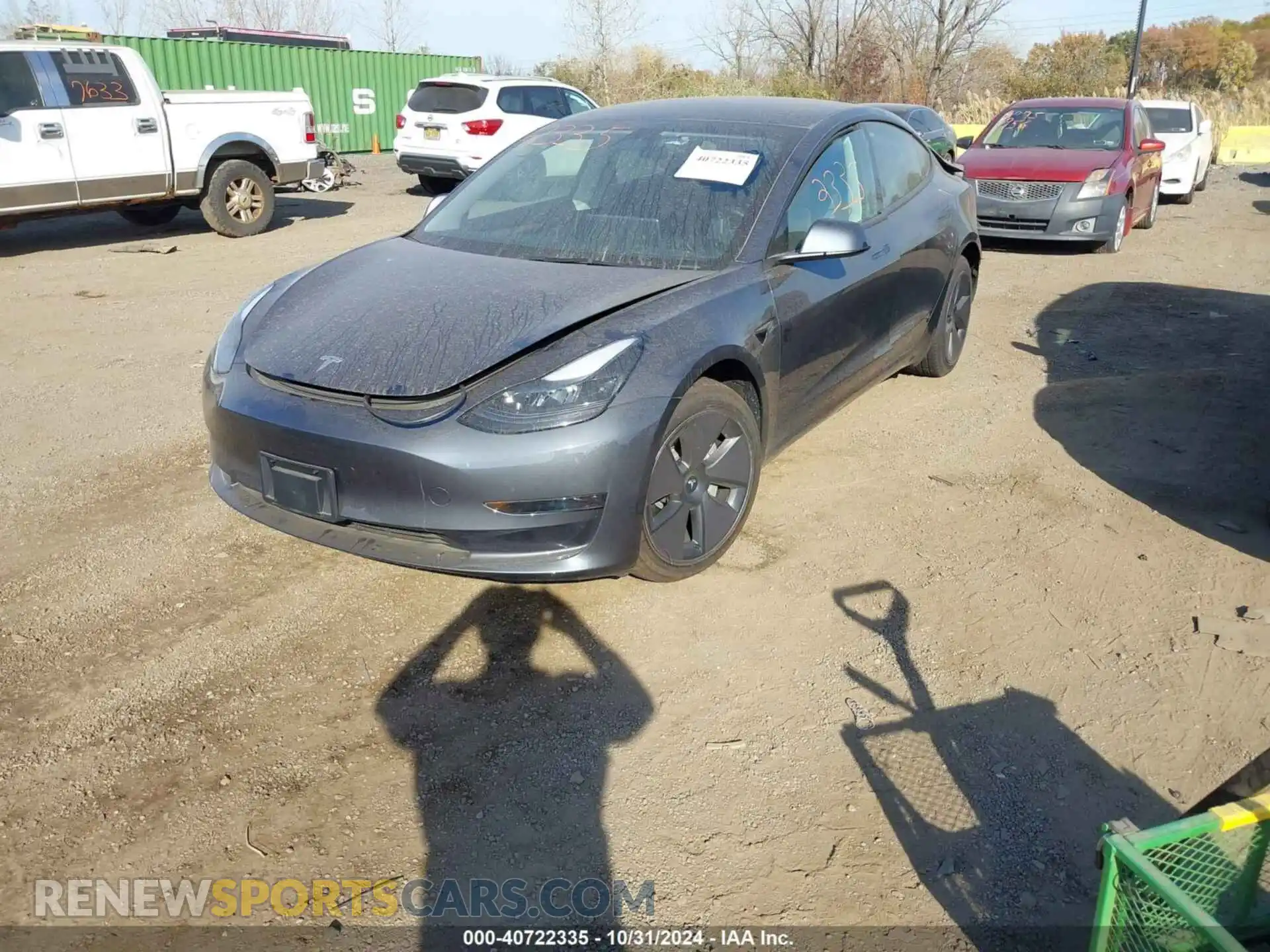 2 Photograph of a damaged car 5YJ3E1EA5PF601468 TESLA MODEL 3 2023
