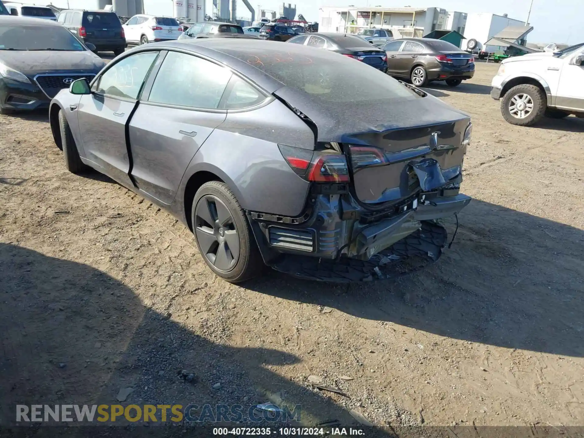 3 Photograph of a damaged car 5YJ3E1EA5PF601468 TESLA MODEL 3 2023