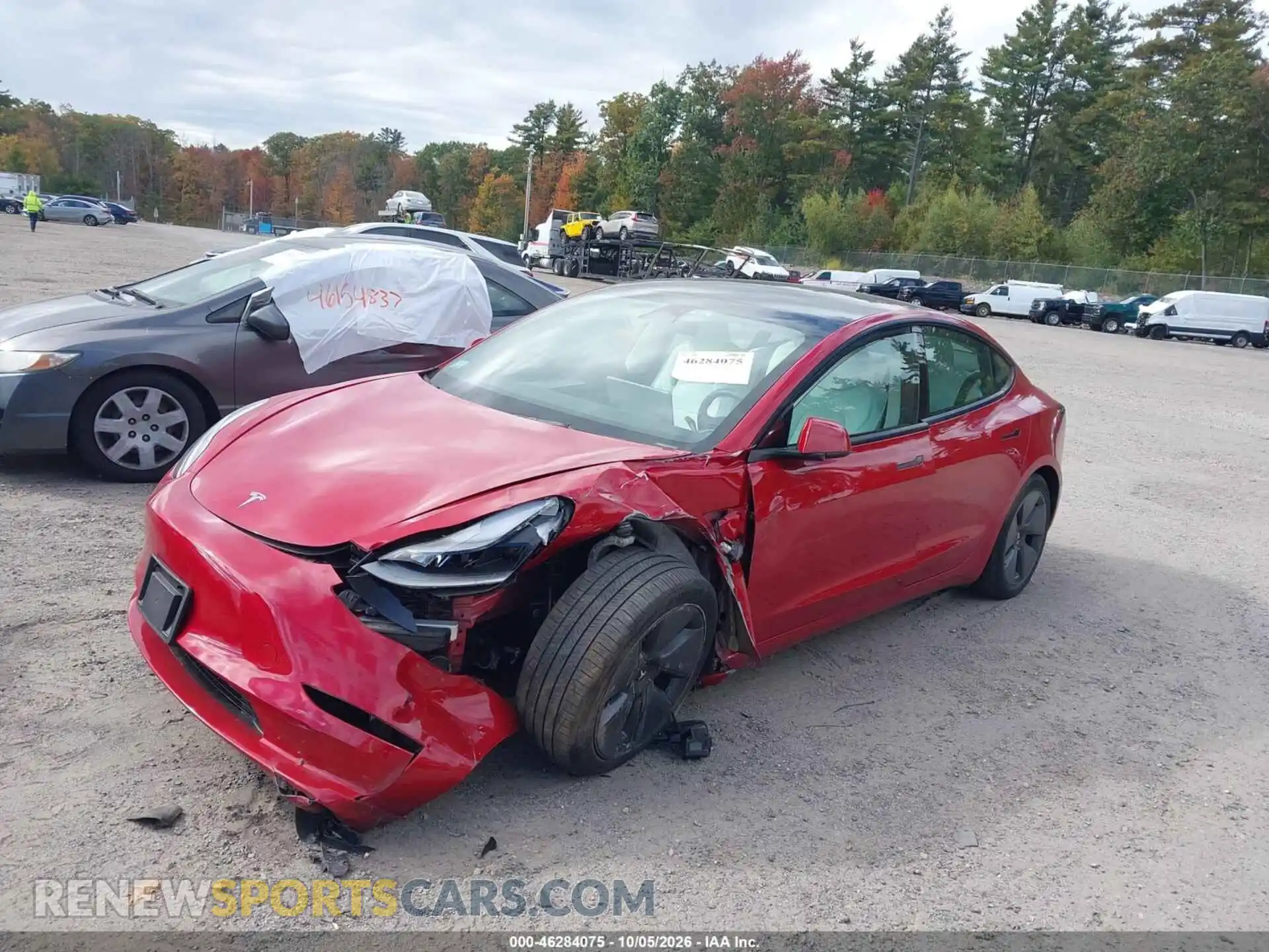 2 fotografías del automóvil dañado 5YJ3E1EA5PF614219 TESLA MODEL 3 2023