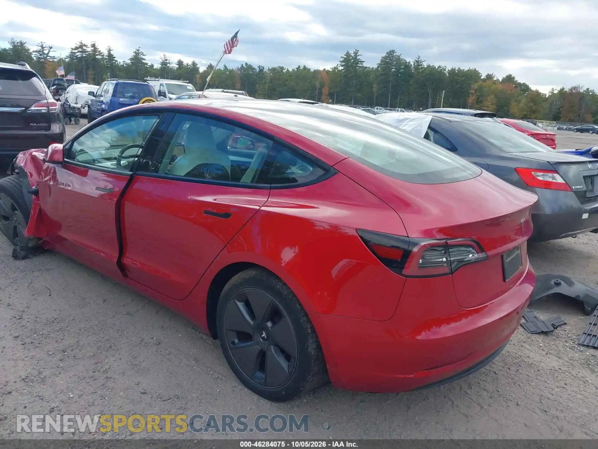 3 fotografías del automóvil dañado 5YJ3E1EA5PF614219 TESLA MODEL 3 2023