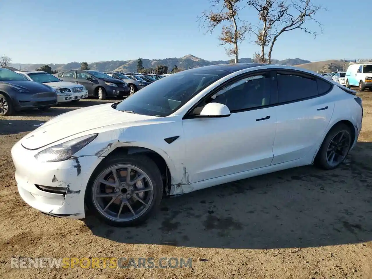1 Photograph of a damaged car 5YJ3E1EA5PF620862 TESLA MODEL 3 2023