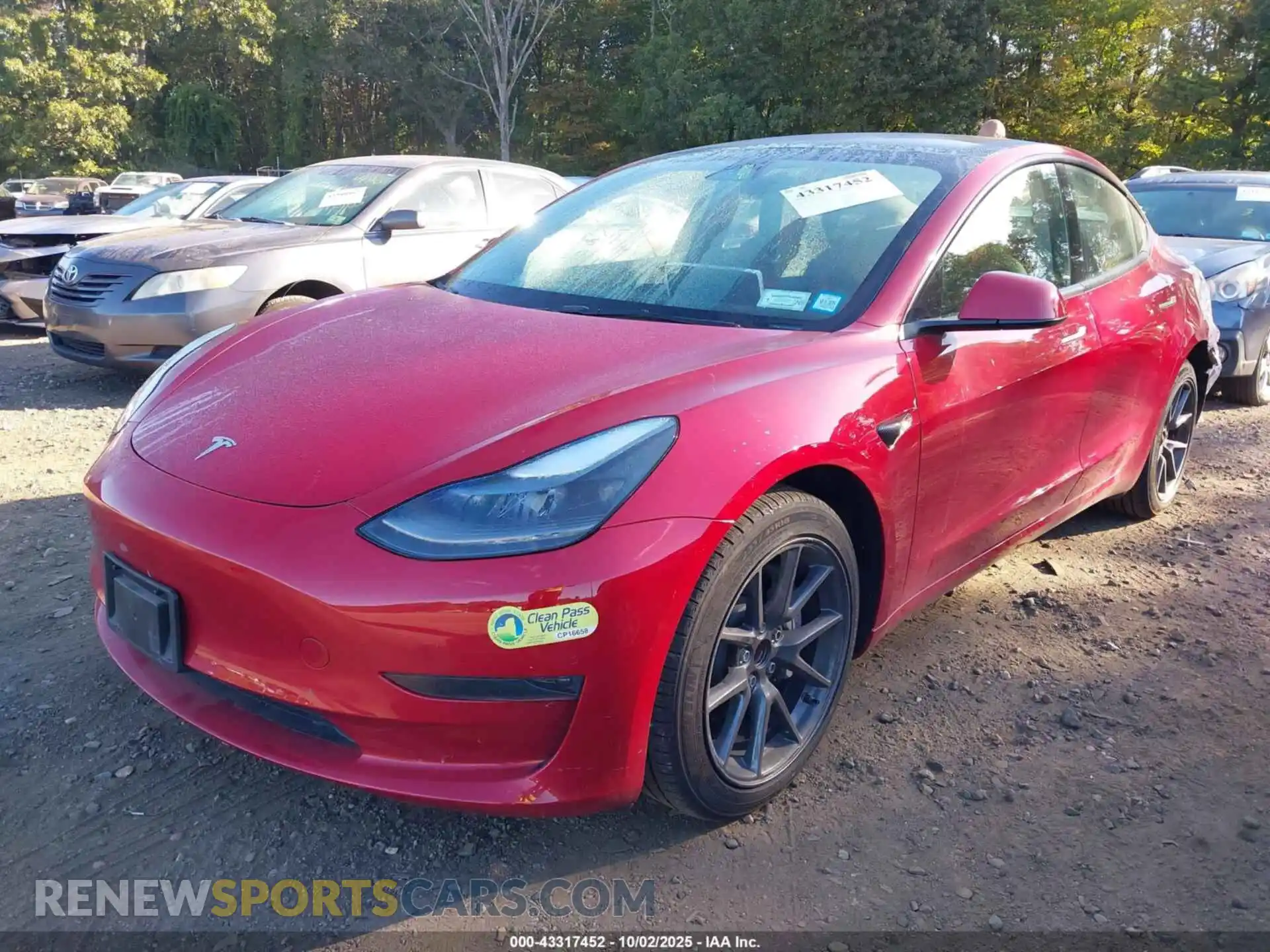 2 Photograph of a damaged car 5YJ3E1EA5PF672198 TESLA MODEL 3 2023