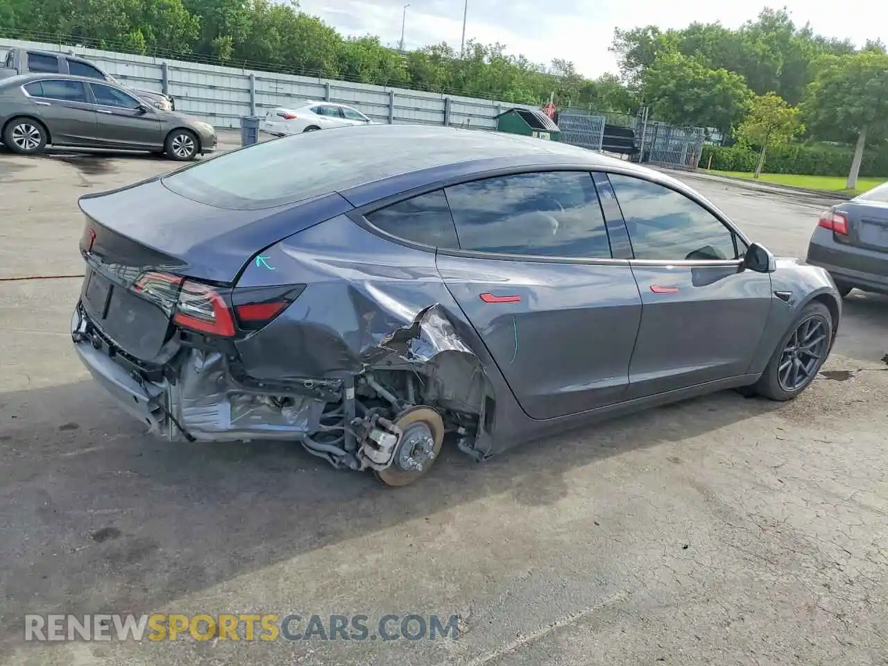 3 Photograph of a damaged car 5YJ3E1EA5PF678003 TESLA MODEL 3 2023