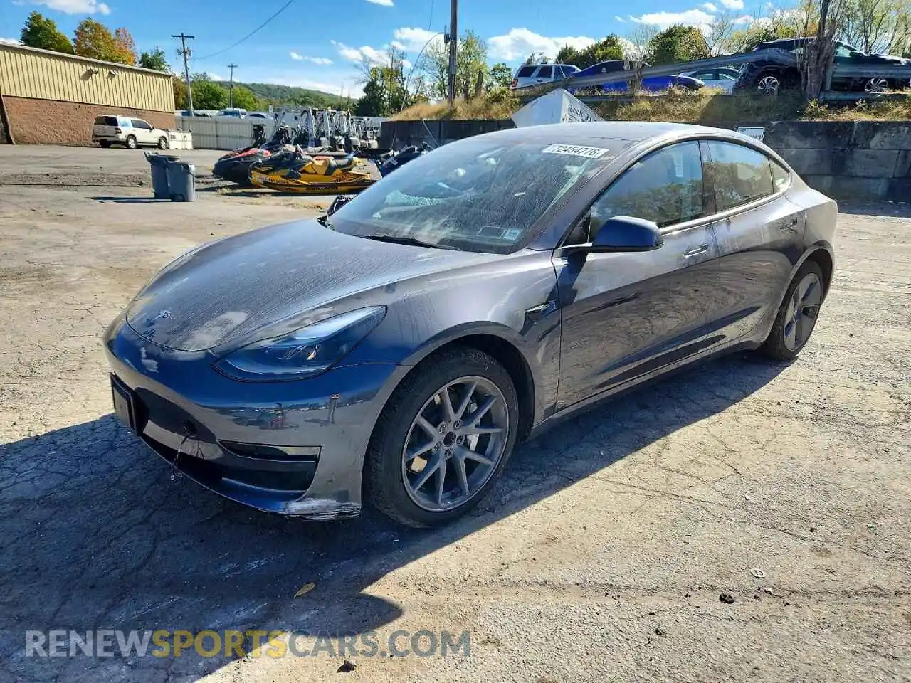 2 Photograph of a damaged car 5YJ3E1EA5PF678485 TESLA MODEL 3 2023