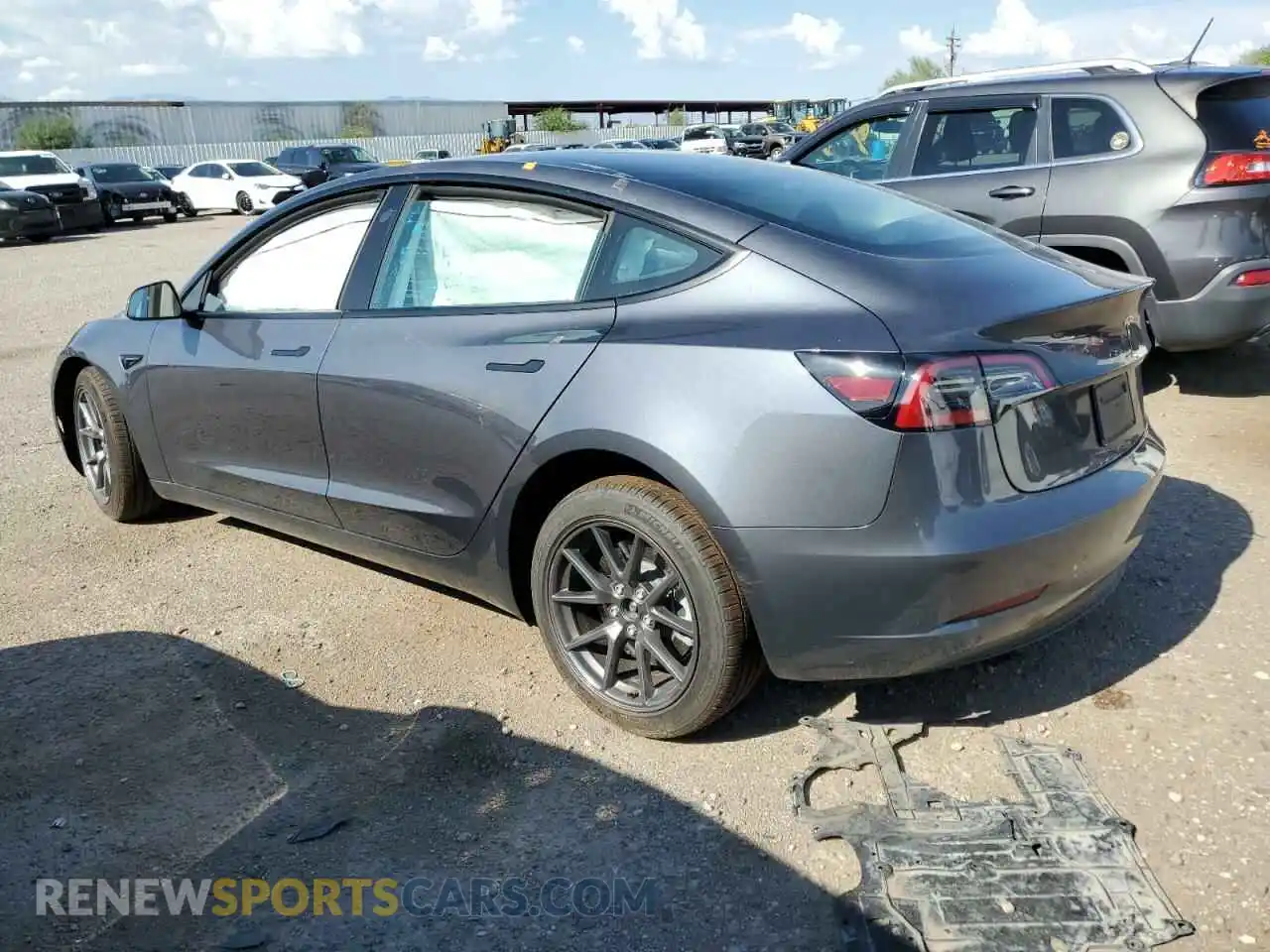 2 Photograph of a damaged car 5YJ3E1EA5PF705197 TESLA MODEL 3 2023