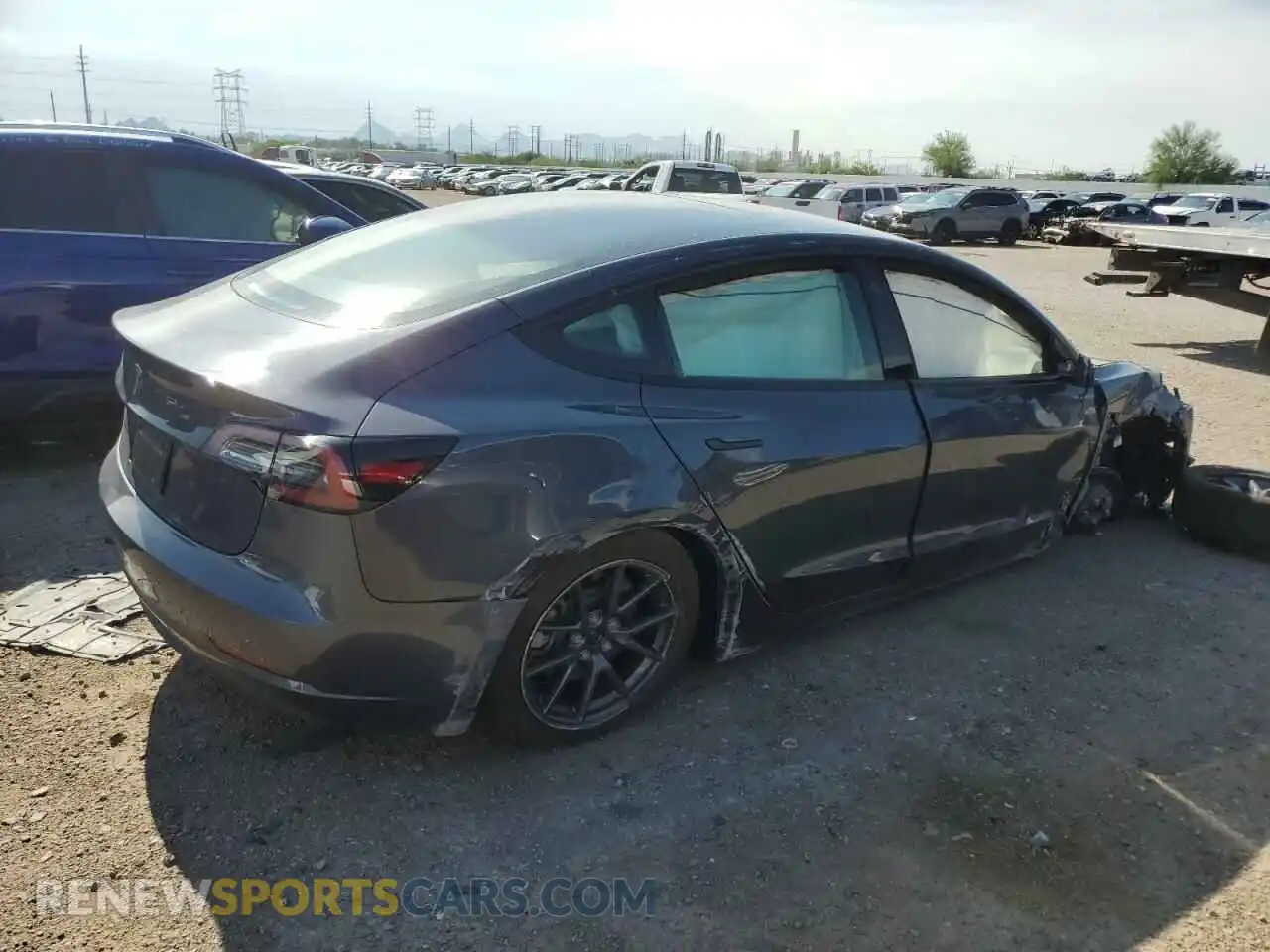 3 Photograph of a damaged car 5YJ3E1EA5PF705197 TESLA MODEL 3 2023