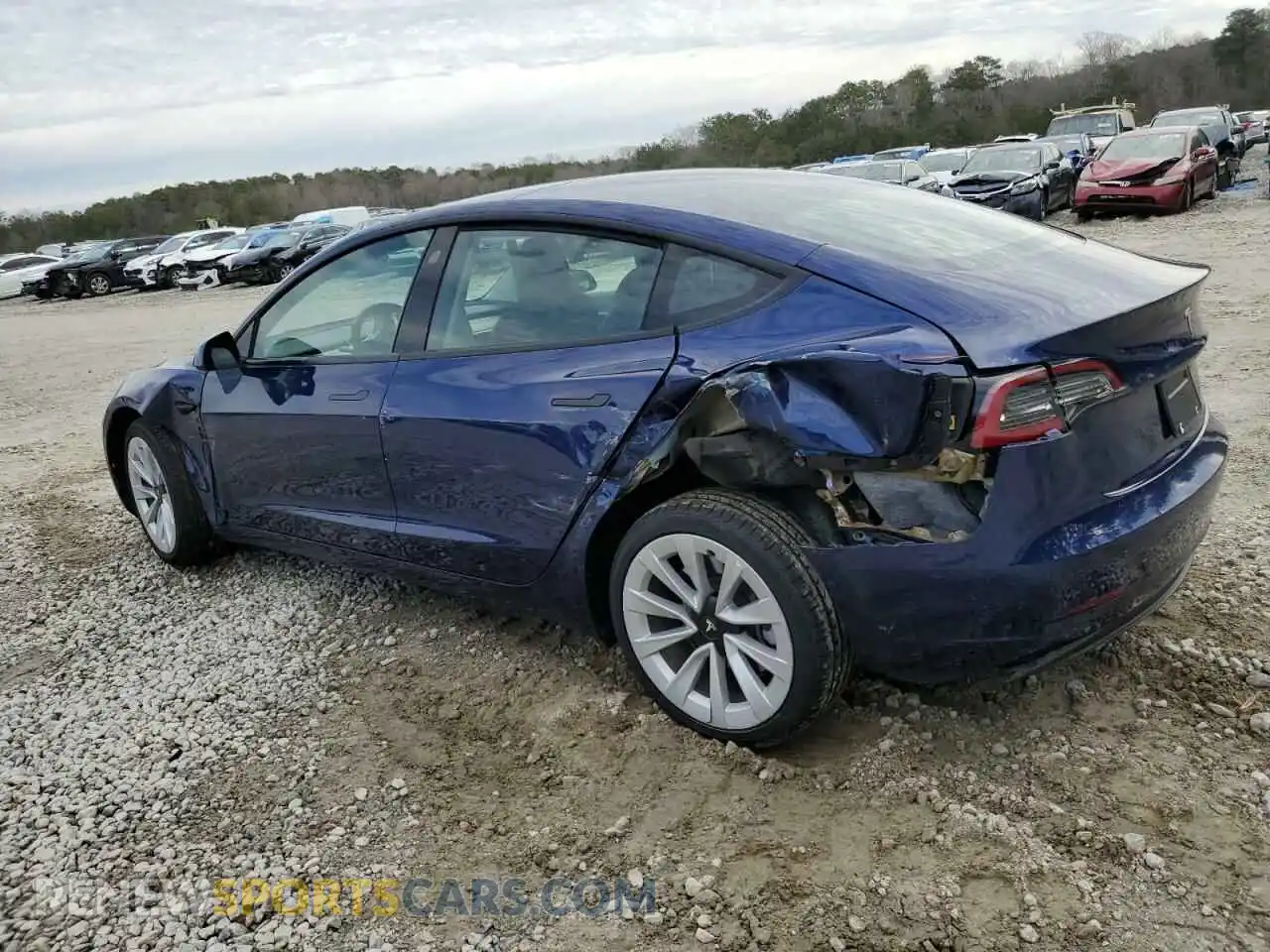 2 Photograph of a damaged car 5YJ3E1EA6PF436787 TESLA MODEL 3 2023