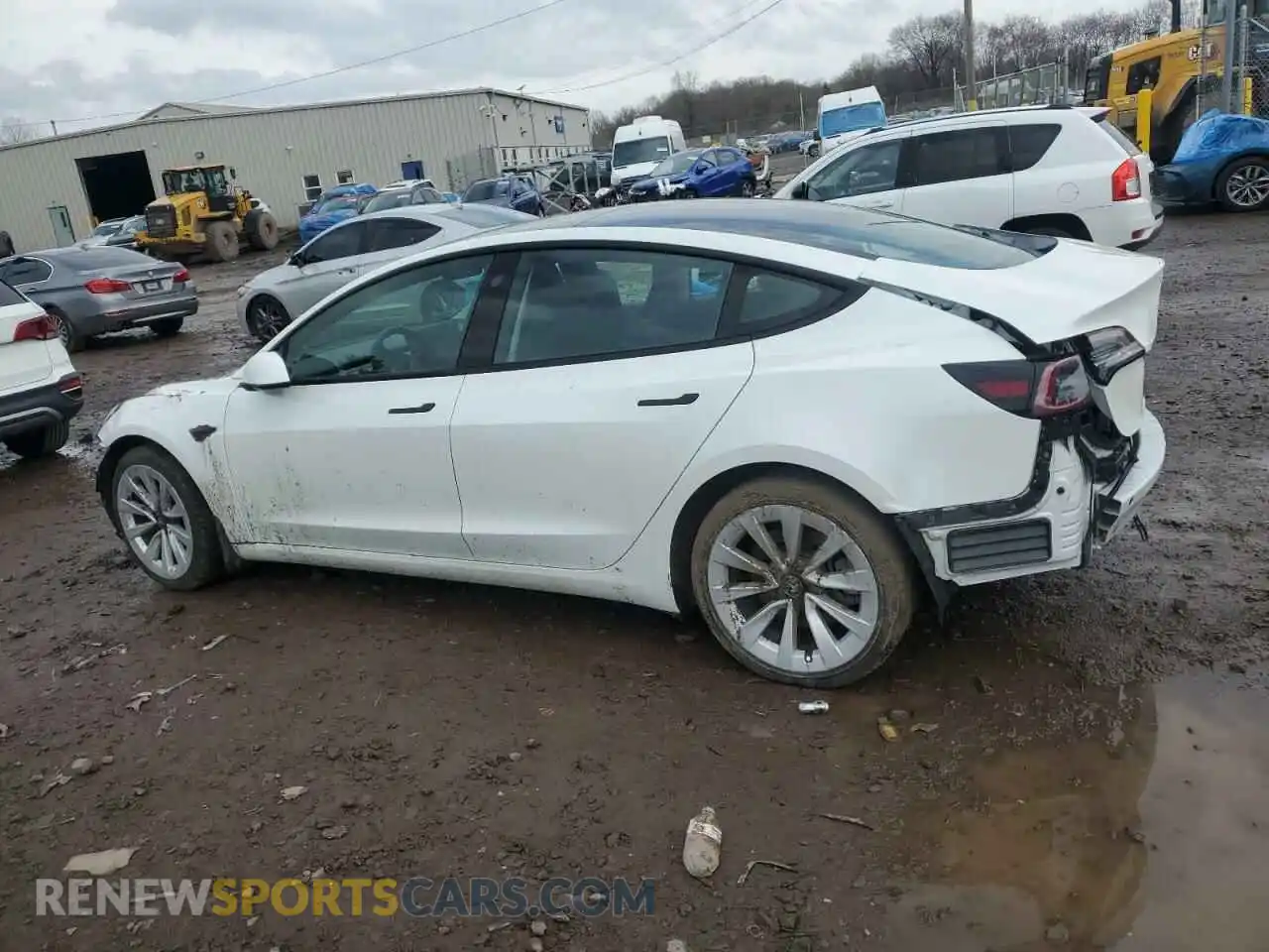 2 Photograph of a damaged car 5YJ3E1EA6PF449703 TESLA MODEL 3 2023