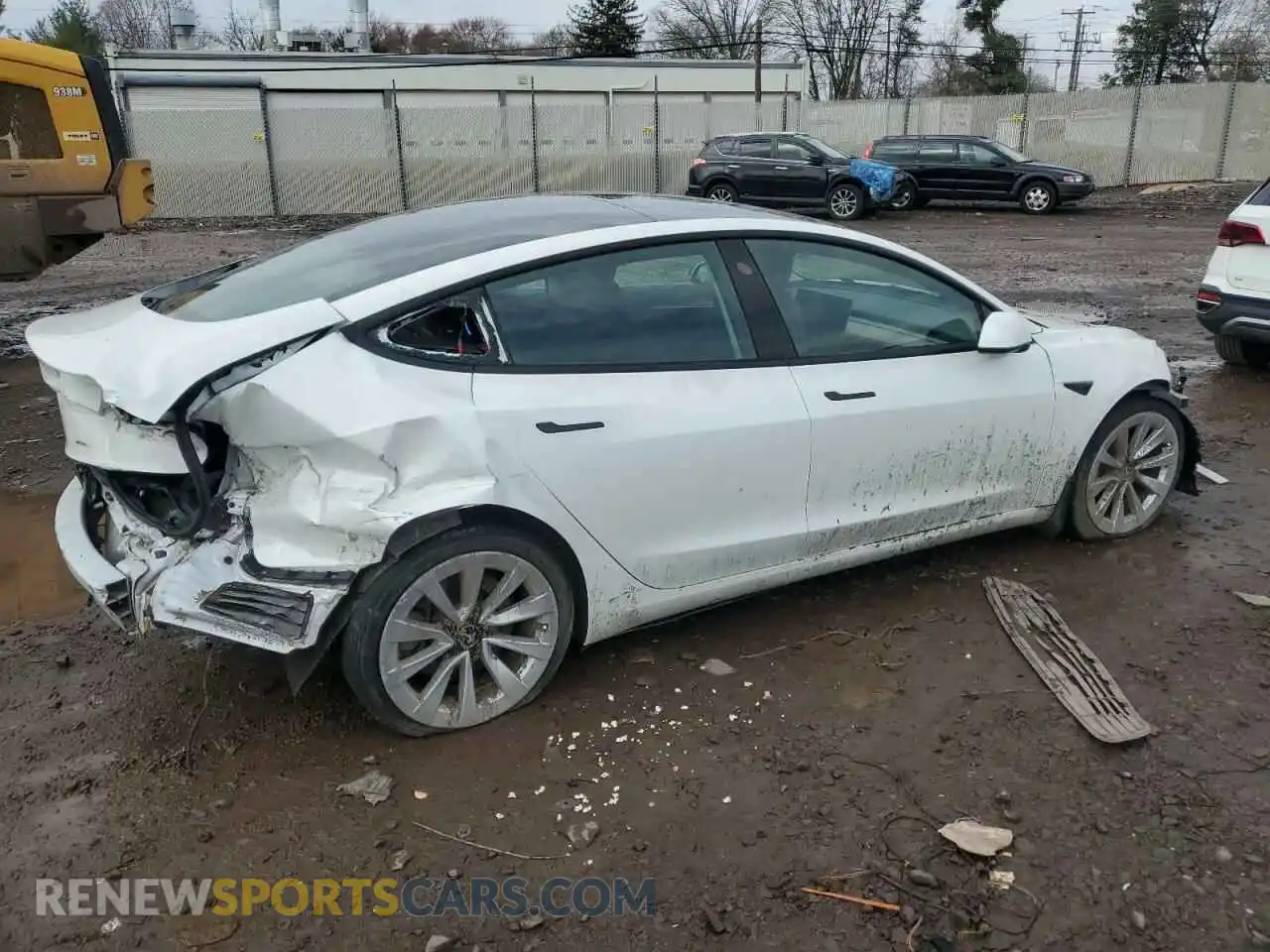 3 Photograph of a damaged car 5YJ3E1EA6PF449703 TESLA MODEL 3 2023