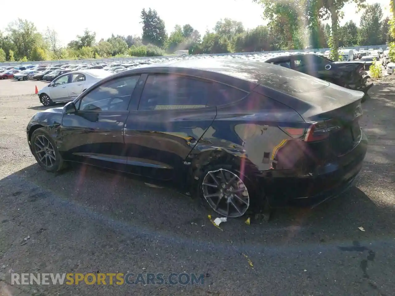 2 Photograph of a damaged car 5YJ3E1EA6PF568285 TESLA MODEL 3 2023