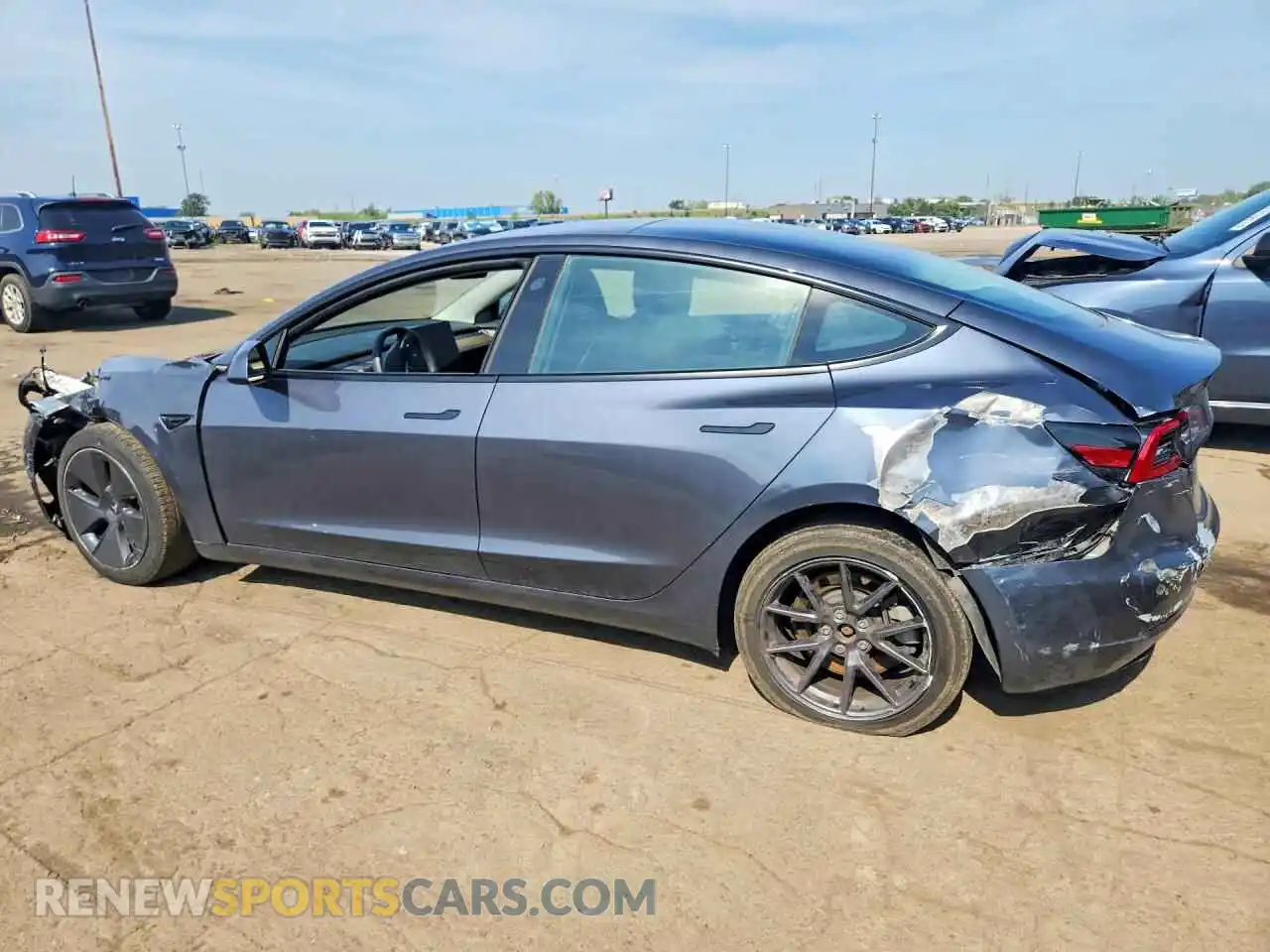 2 Фотография поврежденного автомобиля 5YJ3E1EA6PF583496 TESLA MODEL 3 2023