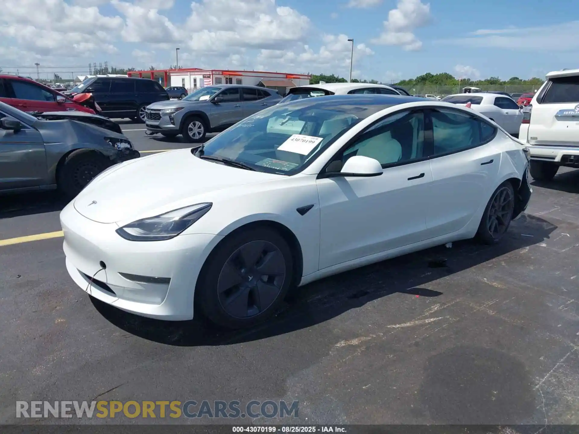 2 Photograph of a damaged car 5YJ3E1EA6PF618134 TESLA MODEL 3 2023