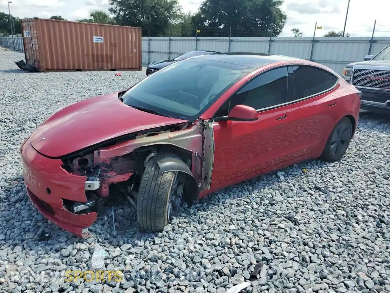 1 Photograph of a damaged car 5YJ3E1EA6PF647701 TESLA MODEL 3 2023