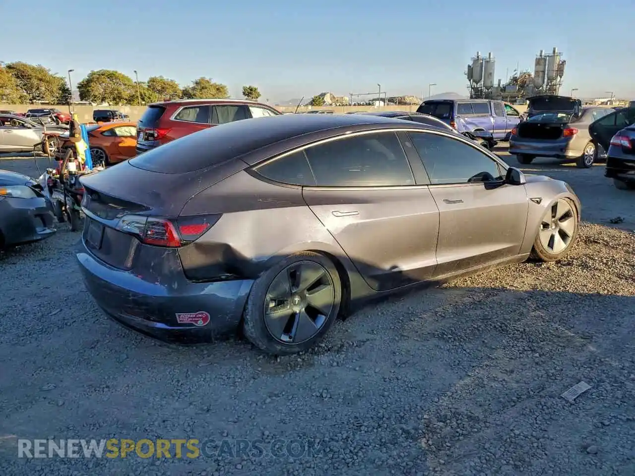 3 Photograph of a damaged car 5YJ3E1EA6PF650470 TESLA MODEL 3 2023