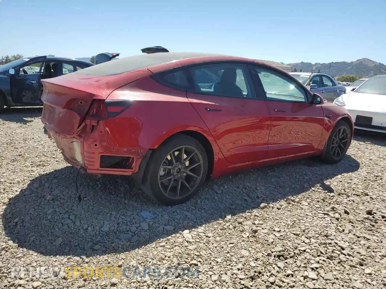 3 Photograph of a damaged car 5YJ3E1EA6PF652512 TESLA MODEL 3 2023