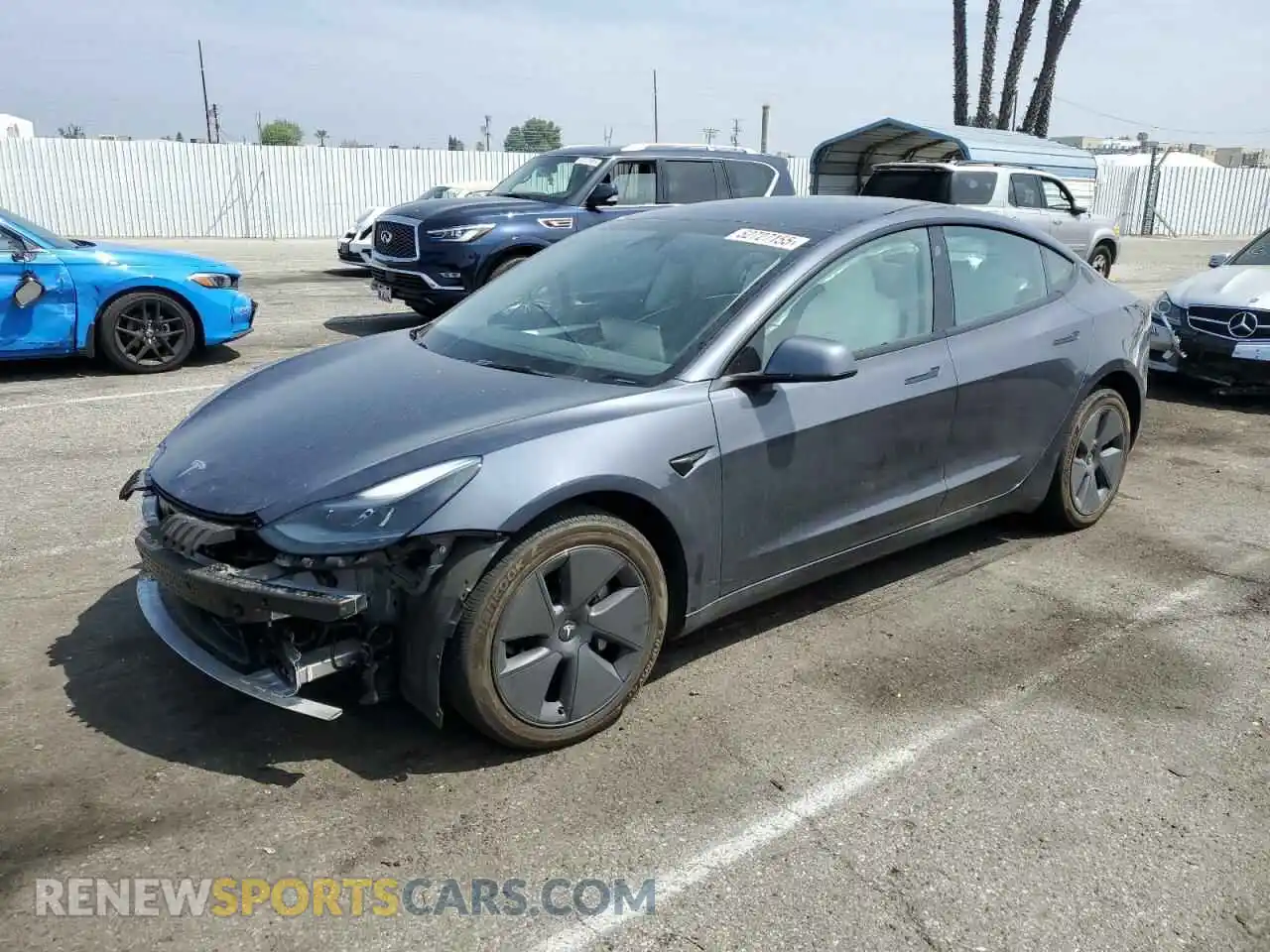 1 Photograph of a damaged car 5YJ3E1EA7PF395103 TESLA MODEL 3 2023