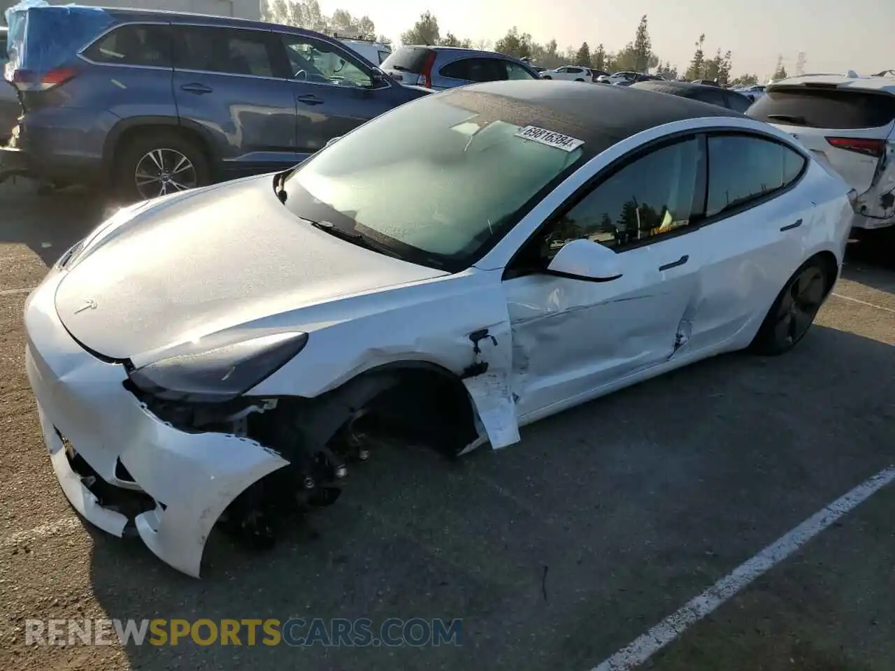 1 Photograph of a damaged car 5YJ3E1EA7PF417438 TESLA MODEL 3 2023
