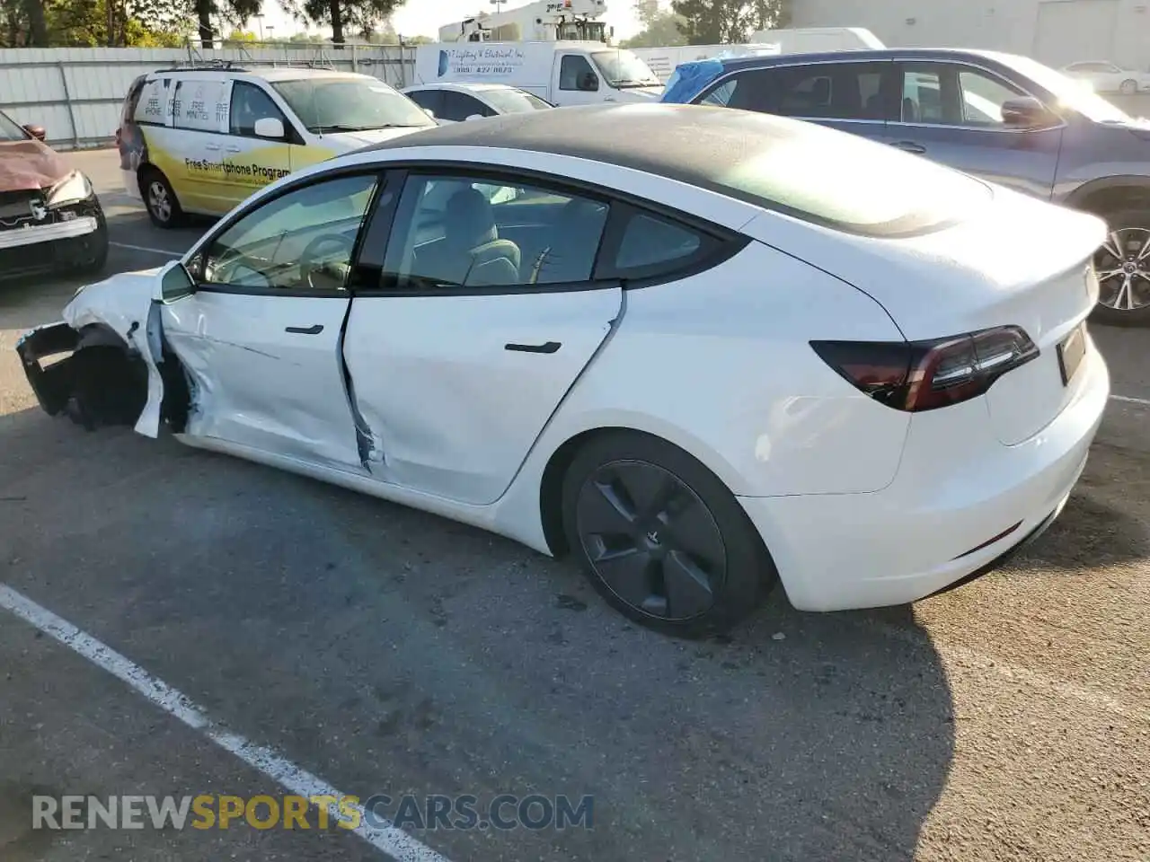 2 Photograph of a damaged car 5YJ3E1EA7PF417438 TESLA MODEL 3 2023