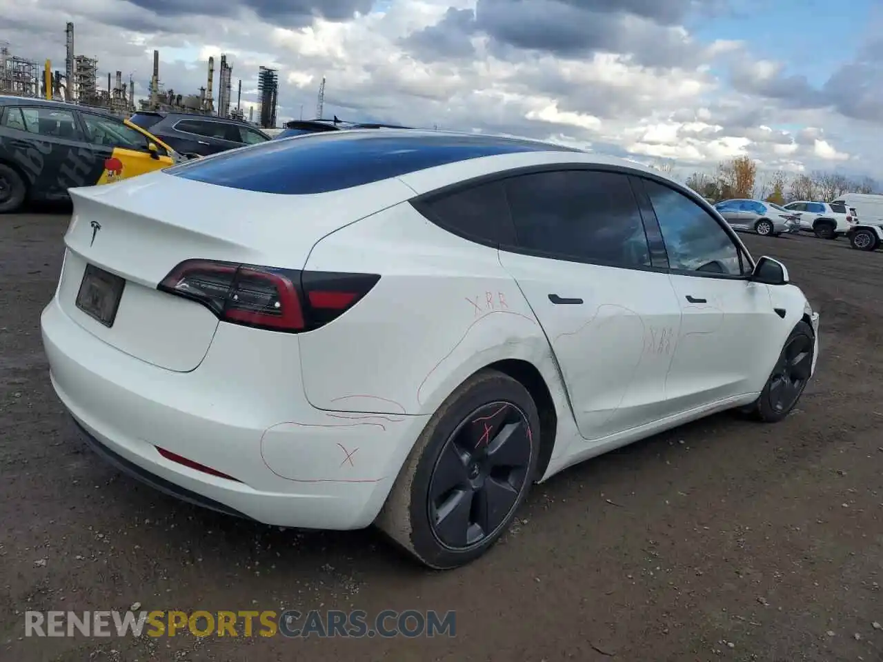 3 Photograph of a damaged car 5YJ3E1EA7PF428035 TESLA MODEL 3 2023