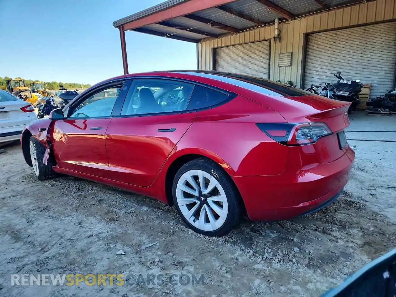 2 fotografías del automóvil dañado 5YJ3E1EA7PF436443 TESLA MODEL 3 2023
