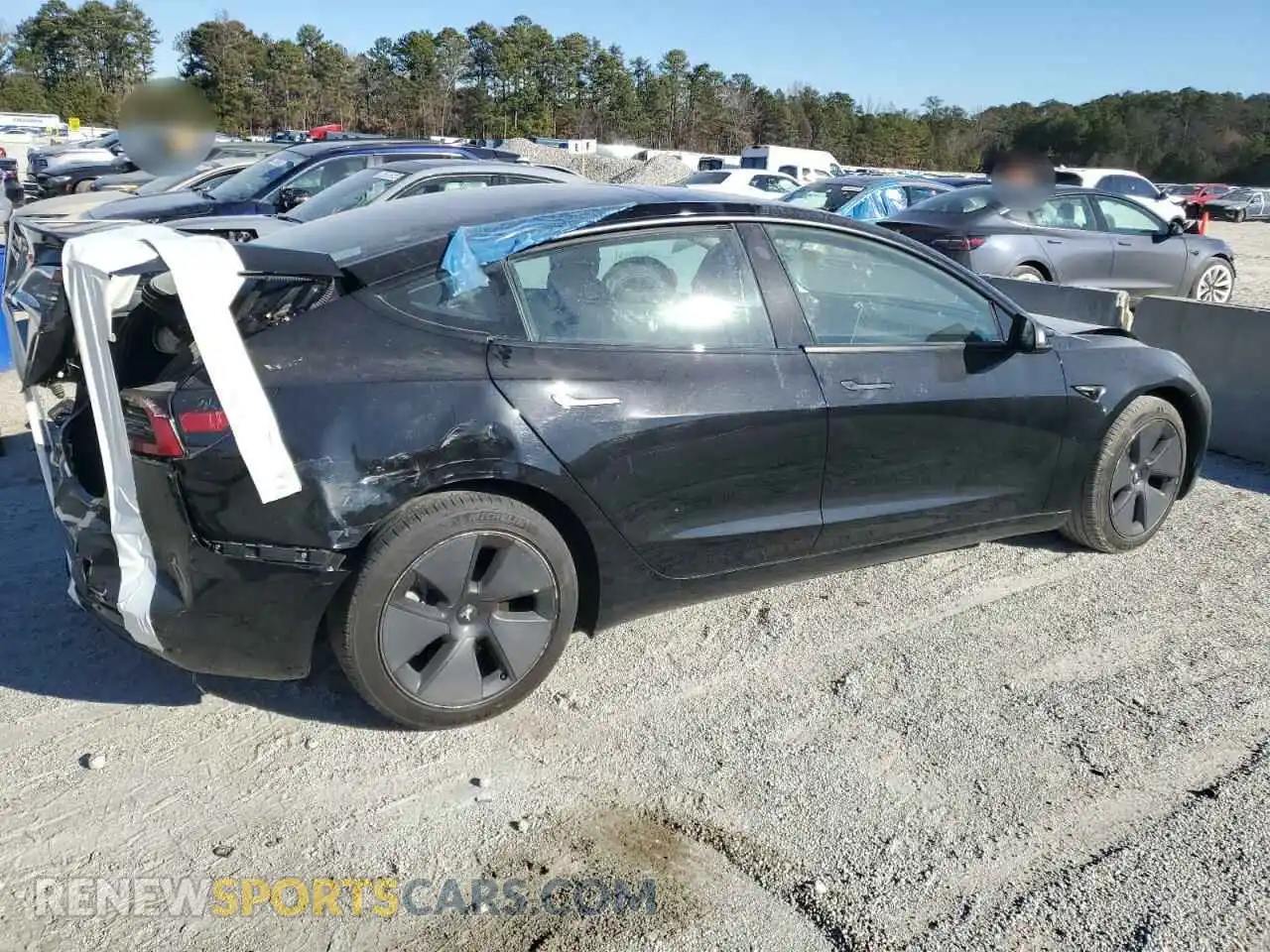 3 fotografías del automóvil dañado 5YJ3E1EA7PF437124 TESLA MODEL 3 2023