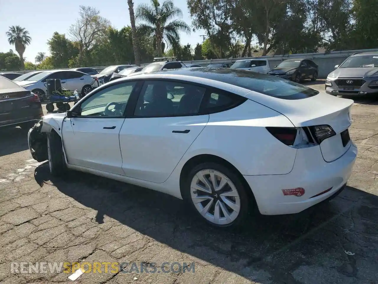 2 Photograph of a damaged car 5YJ3E1EA7PF450343 TESLA MODEL 3 2023