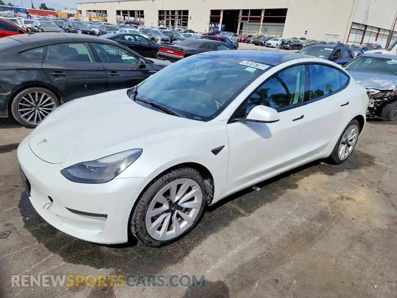 1 Photograph of a damaged car 5YJ3E1EA7PF459348 TESLA MODEL 3 2023
