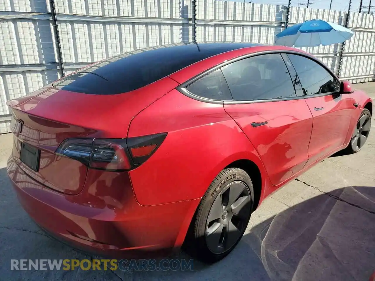 3 Photograph of a damaged car 5YJ3E1EA7PF475663 TESLA MODEL 3 2023