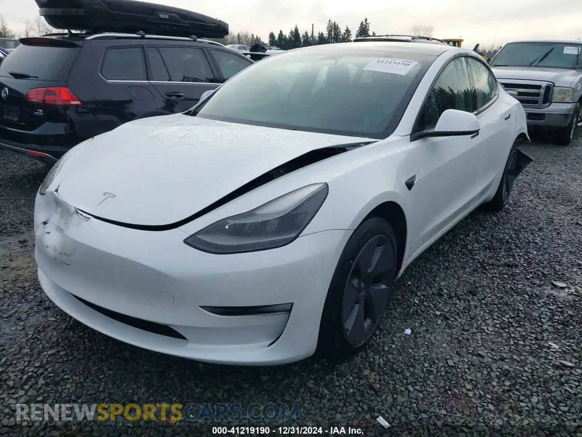 2 Photograph of a damaged car 5YJ3E1EA7PF477221 TESLA MODEL 3 2023
