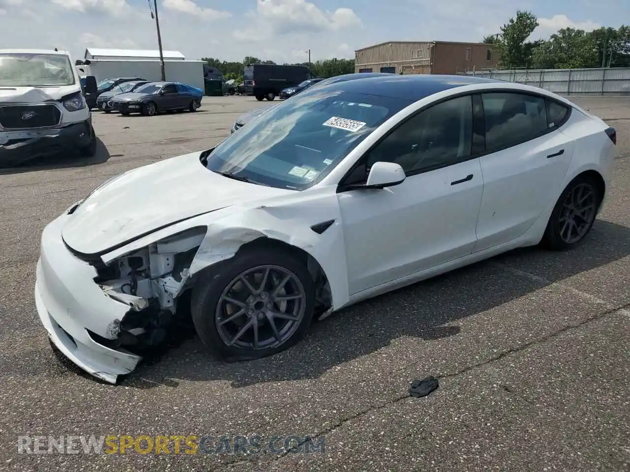 1 Photograph of a damaged car 5YJ3E1EA7PF490972 TESLA MODEL 3 2023