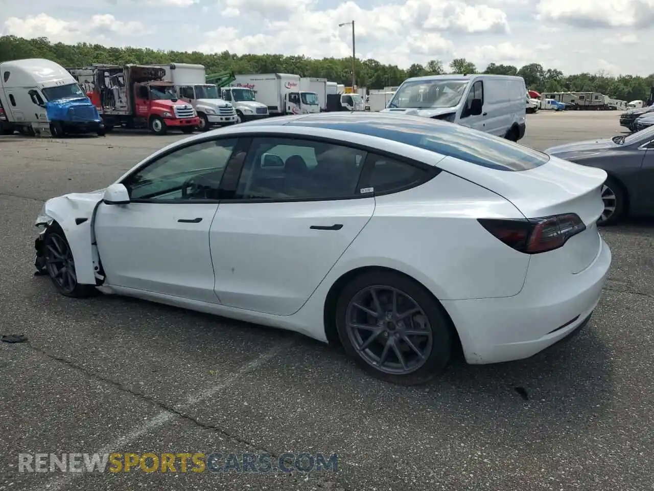 2 Photograph of a damaged car 5YJ3E1EA7PF490972 TESLA MODEL 3 2023