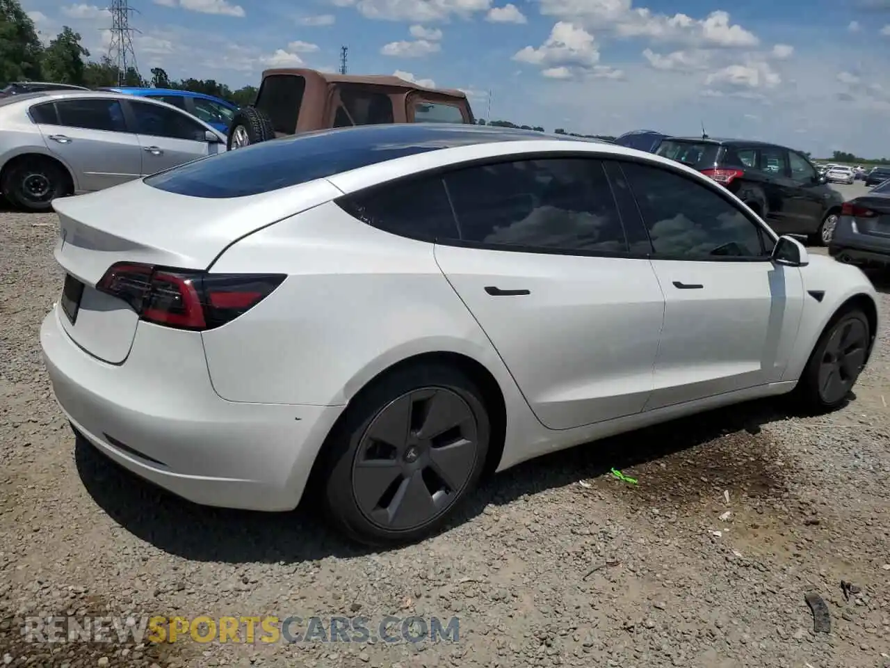 3 Photograph of a damaged car 5YJ3E1EA7PF545601 TESLA MODEL 3 2023