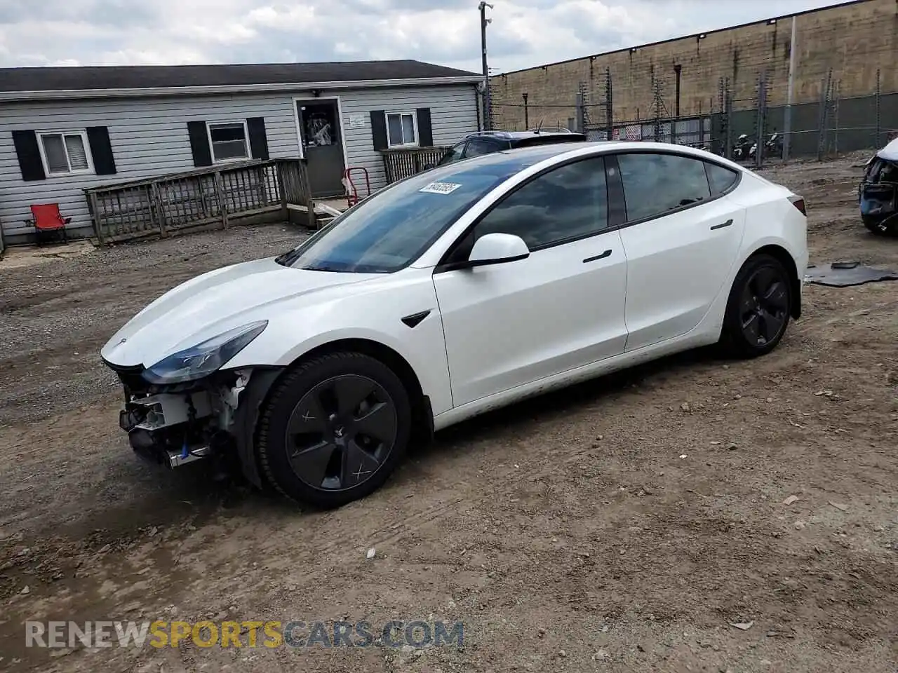 1 Photograph of a damaged car 5YJ3E1EA7PF574662 TESLA MODEL 3 2023