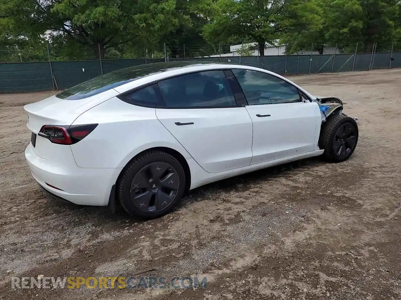 3 Photograph of a damaged car 5YJ3E1EA7PF574662 TESLA MODEL 3 2023