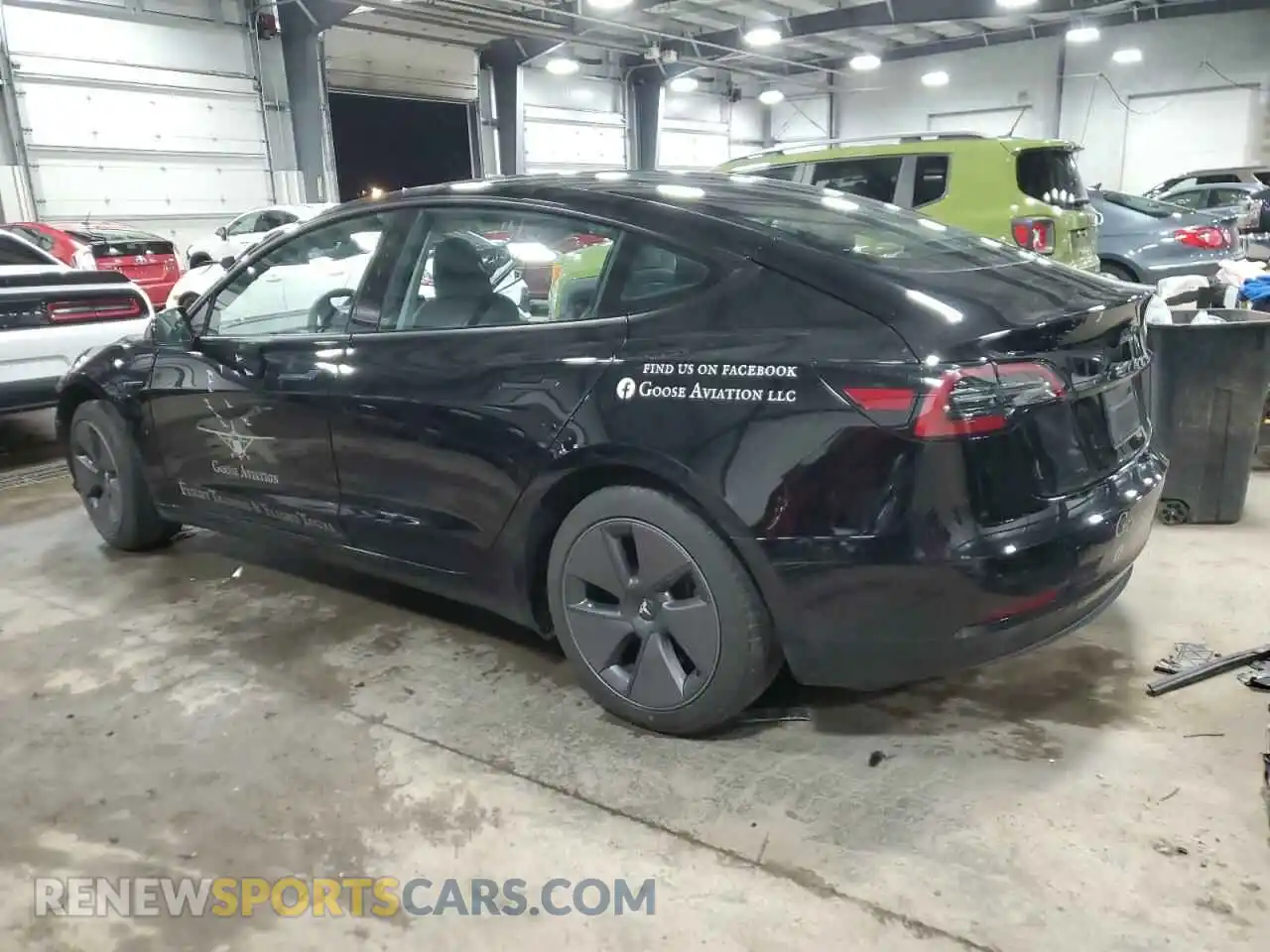 2 Photograph of a damaged car 5YJ3E1EA7PF604646 TESLA MODEL 3 2023